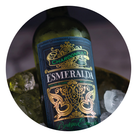 Imagen de un vino y su etiqueta